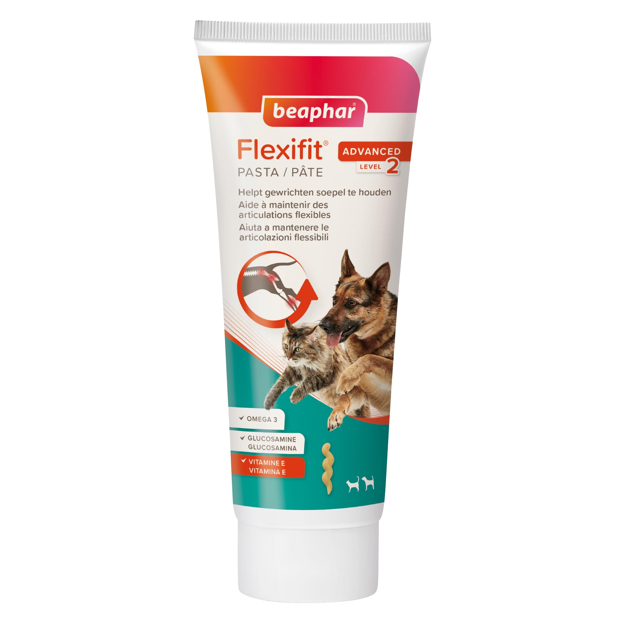 BEAPHAR Pâte Articulations Flexifit® pour Chiens – Rich en Vitamines, Collagène, Glucosamine, Calcium et Acides Gras Ess